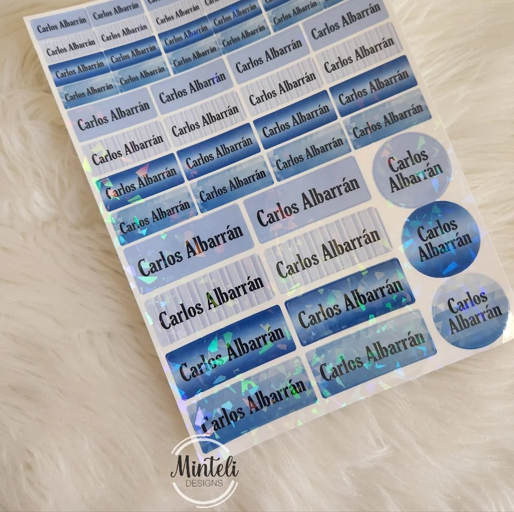 Personalized Custom School Sticker Labels for back to school - made to order